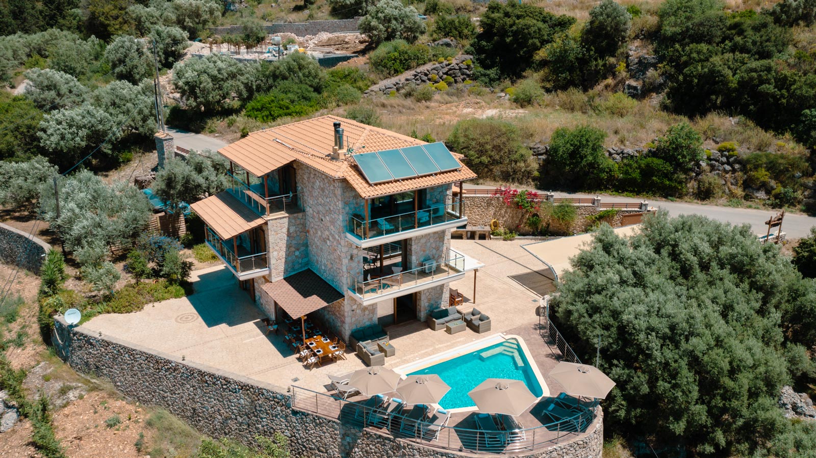 180 Mansion Aerial View