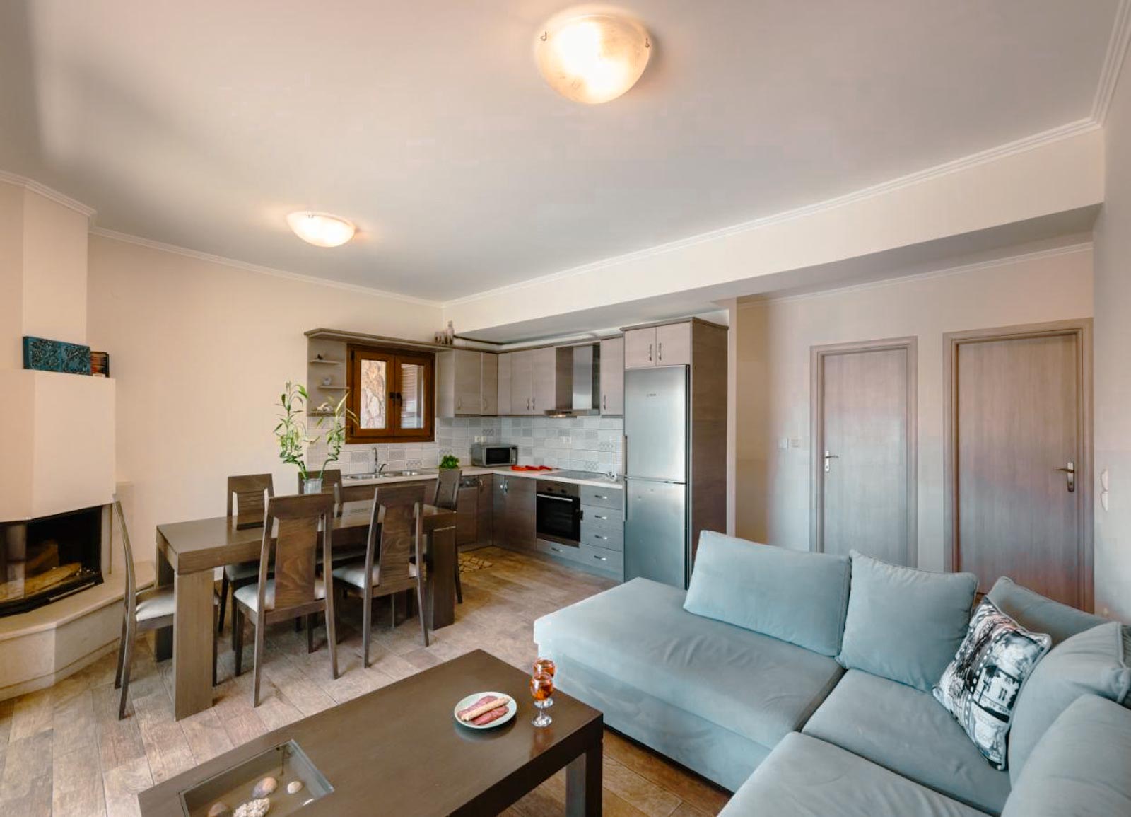 Living Room and Kitchen Area